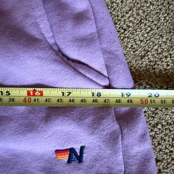 Aviator Nation Purple Shorts with Rainbow Heart - Picture 8 of 8
